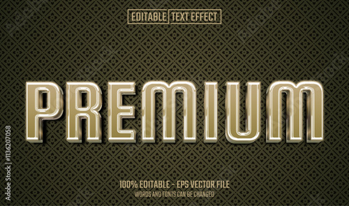 premium editable text effect