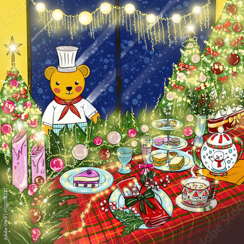 Christmas party with Bear Chef