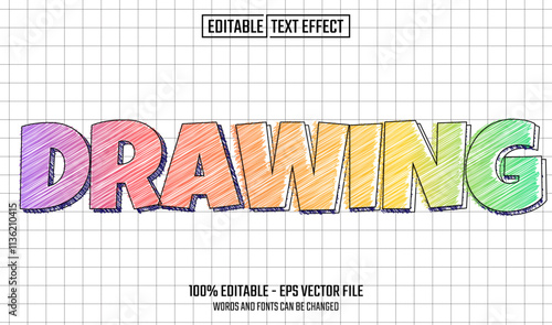 drawing editable text effect