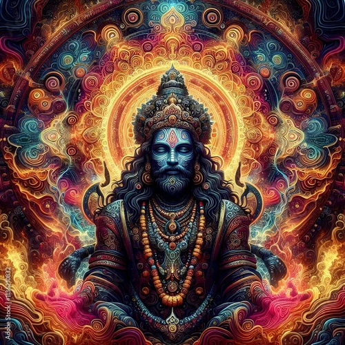 
illustration of the god brahma 61