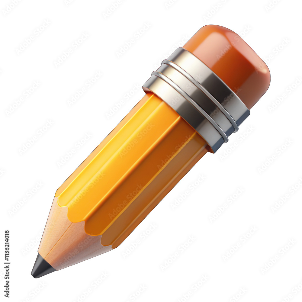 Pencil isolated on transparent background