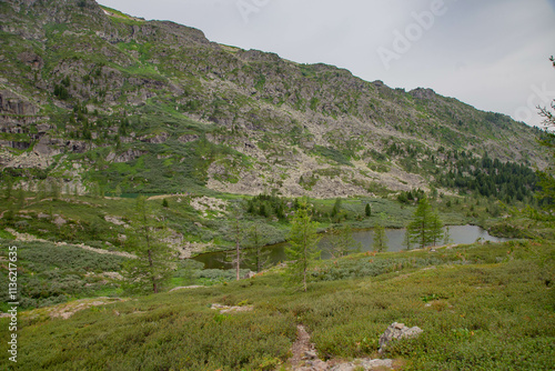 Karakol lakes, lake number three. Altai Republic, Russia