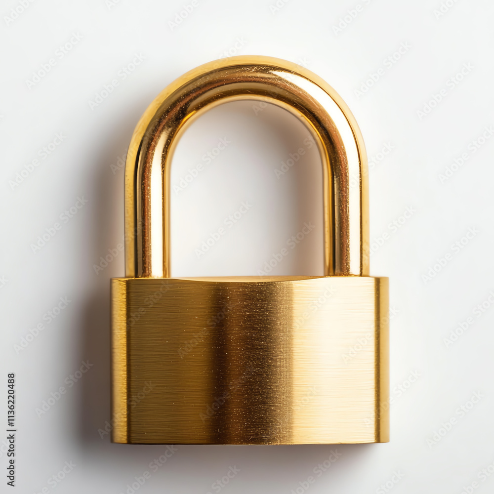 A close-up of a golden padlock symbolizing security and protection. A close-up of a golden padlock symbolizing security and protection.