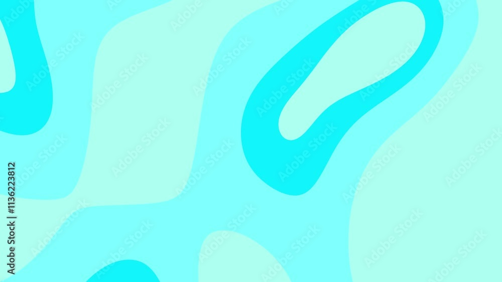 Abstract Turquoise and Blue Wavy Background Design Featuring Fluid Shapes Abstract Turquoise and Blue Wavy Background Design Featuring Fluid Shapes