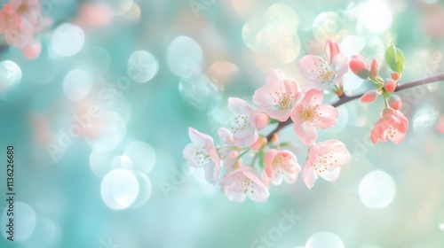 Frühlingsblüten mit harmonischem Licht