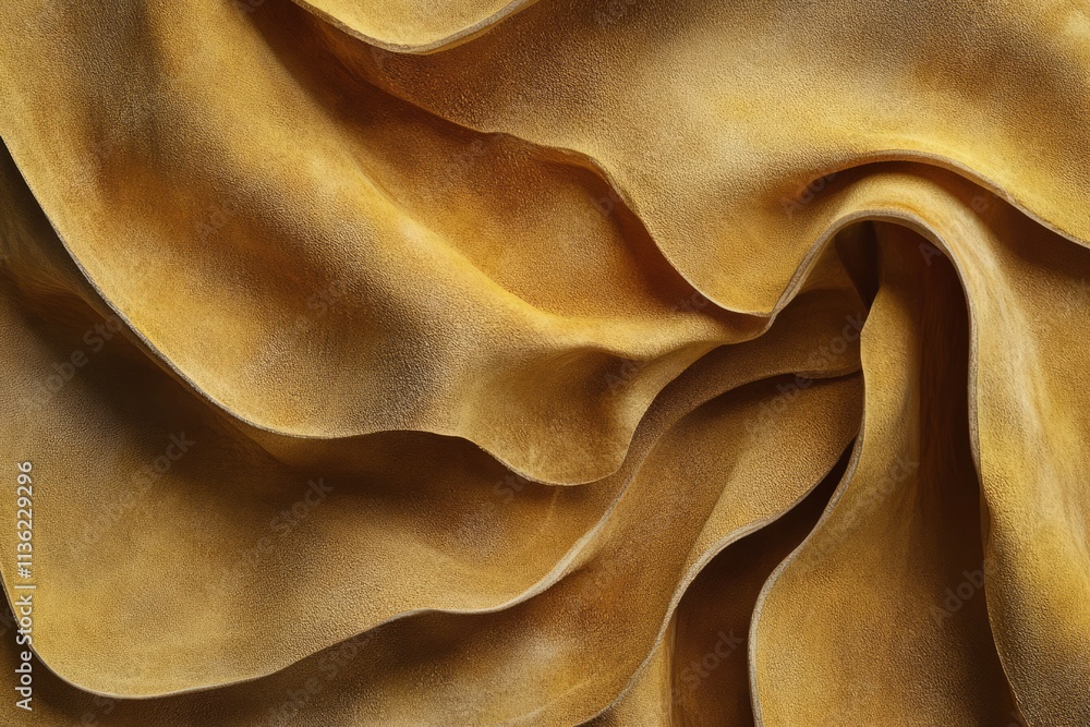 Soft suede leather texture showcasing natural curves and folds in warm tan tones for design inspiration Soft suede leather texture showcasing natural curves and folds in warm tan tones for design inspiration