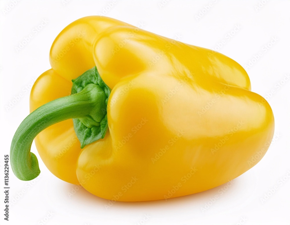 Sweet yellow peppers isolated on white background. Sweet yellow peppers isolated on white background.