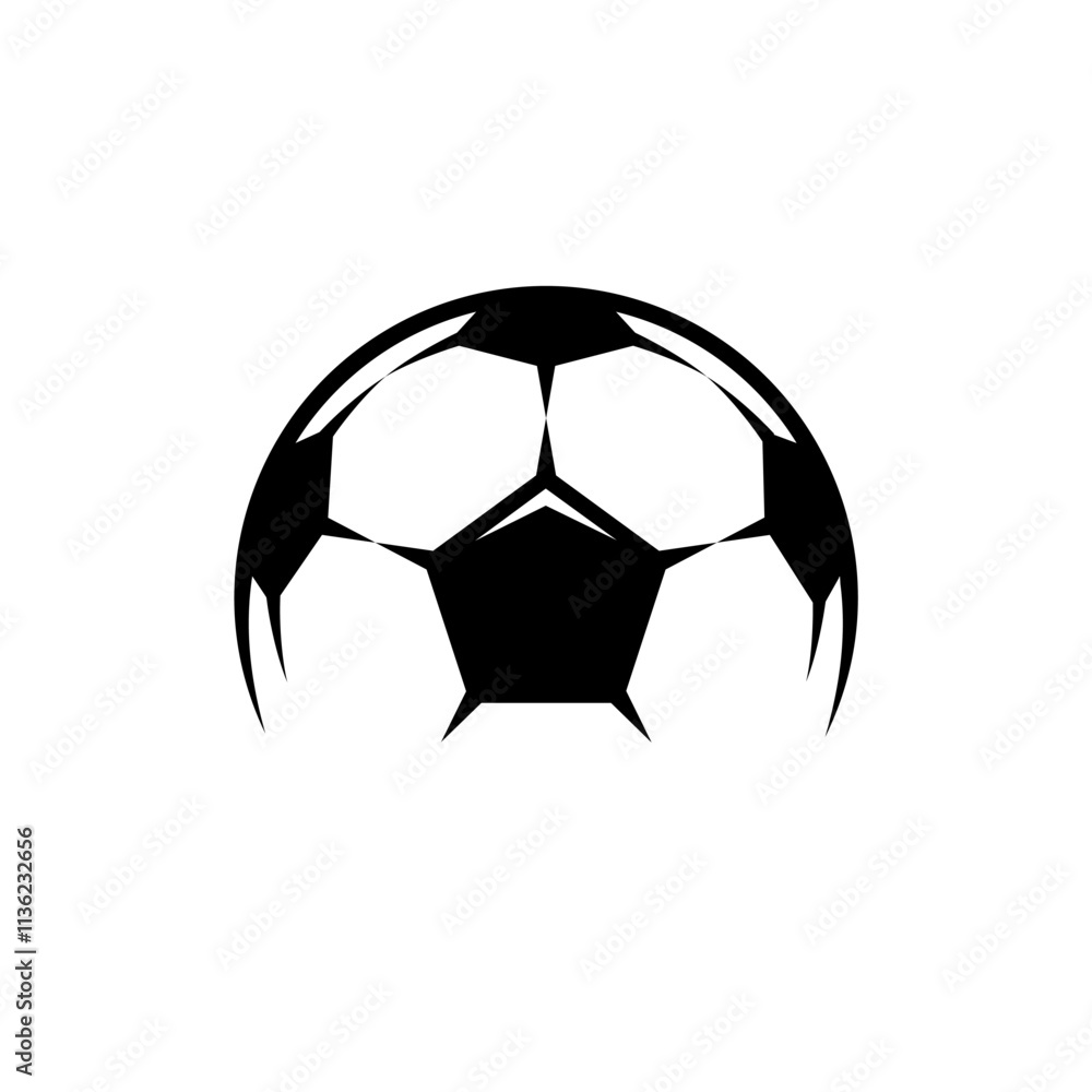Fototapeta premium Soccer ball football tournament or club icons. Symbol or emblem. vector illustration