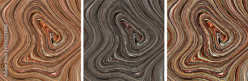 abstract detailed wooden texture background like liquid marble in three different color variation background wallpaper 