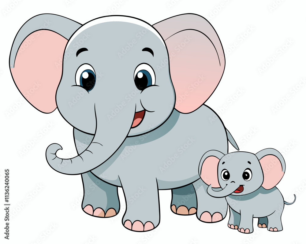 Adorable Cute Elephant Cartoon – Perfect for Kids and Whimsical Designs. Adorable Cute Elephant Cartoon – Perfect for Kids and Whimsical Designs.