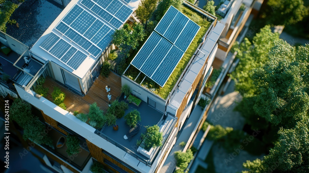 custom made wallpaper toronto digitalEco-Friendly Rooftop Apartments with Solar Panels