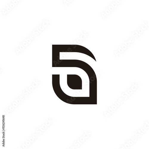 Free Download Letter S leaf geometric symbol simple logo vector - GFXLoad