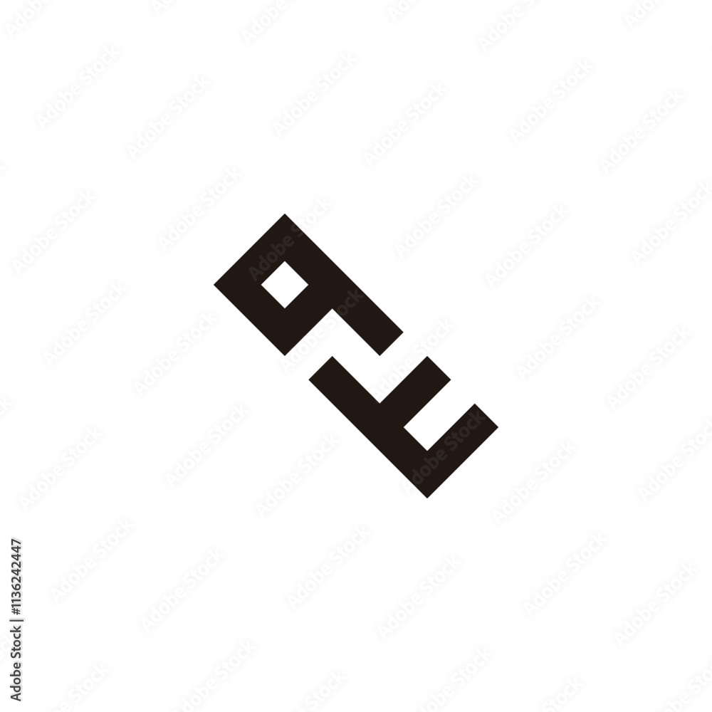 Letter q, N and t square geometric symbol simple logo vector Letter q, N and t square geometric symbol simple logo vector