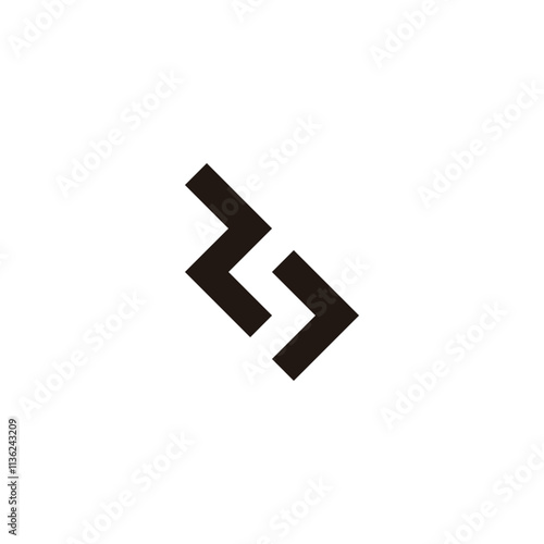Free Download Letter Z, s and J direction, square geometric symbol simple logo vector - GFXLoad
