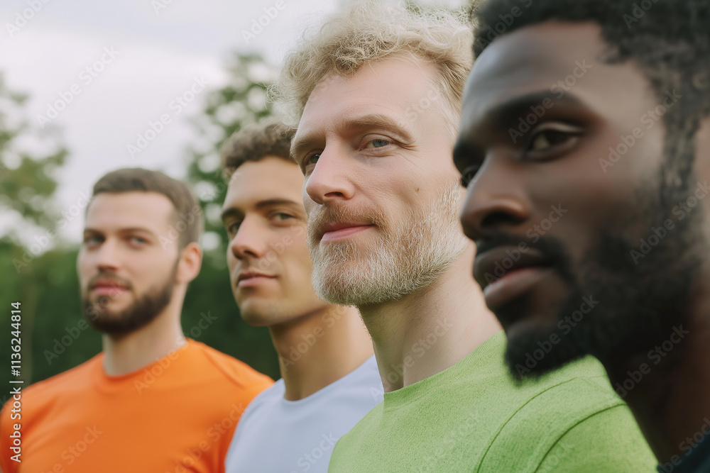 group of men spending time in the park group of men spending time in the park