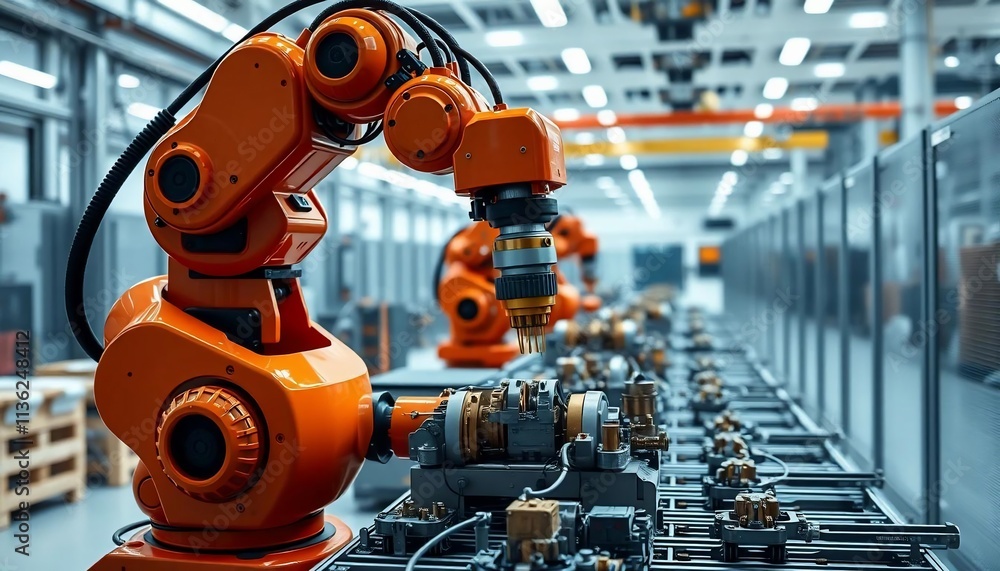 Industrial Robots Automation Manufacturing Assembly Line Technology