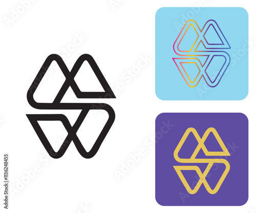 Initial S Logo, S Logo, S Monogram,  Letter S Logo, Creative Icon, Modern, Vector