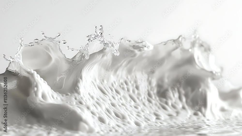 Milk Splash Abstract Art Milk Splash Abstract Art