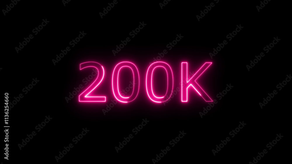 Fiery 200k Text Effect with Glowing Orange Flames on Black Background Fiery 200k Text Effect with Glowing Orange Flames on Black Background