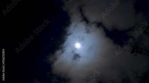 Whiseprs of the Moon Throgh Passing Clouds