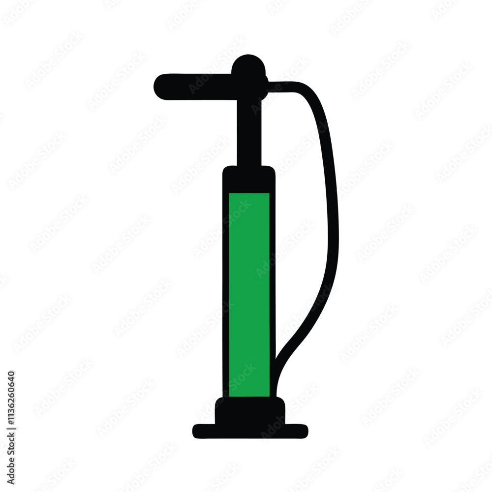 Obraz premium a black and white illustration of a hand pump