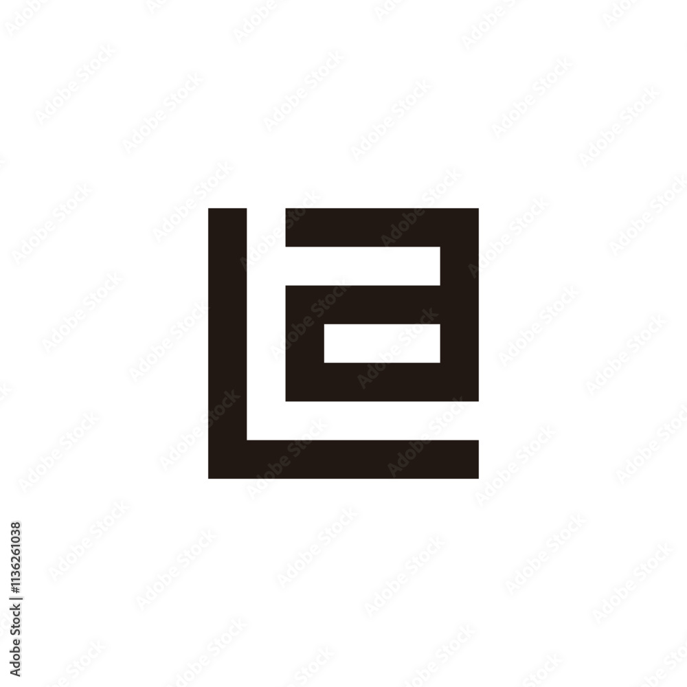 Letter L, t and a square geometric symbol simple logo vector Letter L, t and a square geometric symbol simple logo vector