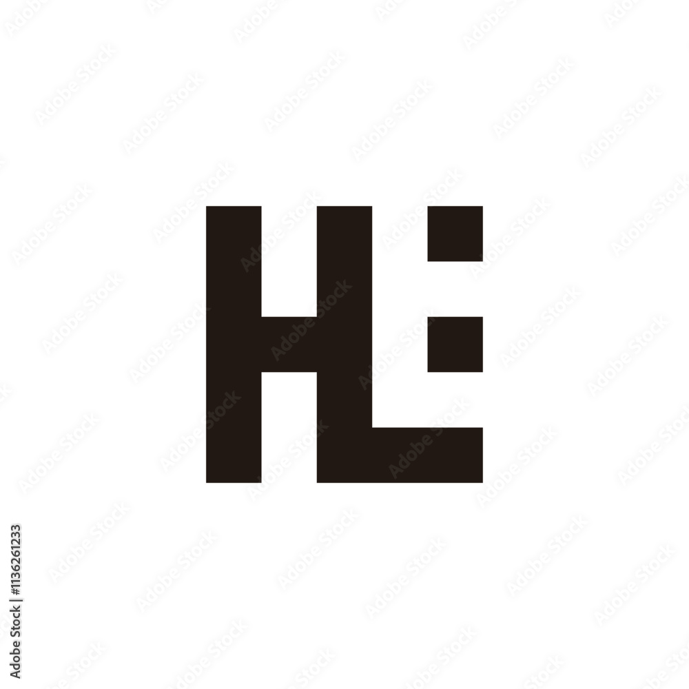 Letter H t square geometric symbol simple logo vector Letter H t square geometric symbol simple logo vector