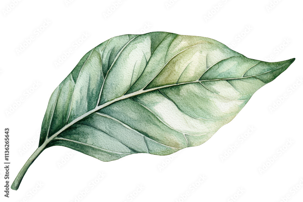 A detailed illustration of a green leaf showcasing intricate veins and a natural gradient in color. A detailed illustration of a green leaf showcasing intricate veins and a natural gradient in color.