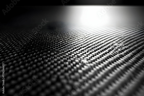 Close-up of textured carbon fiber material.