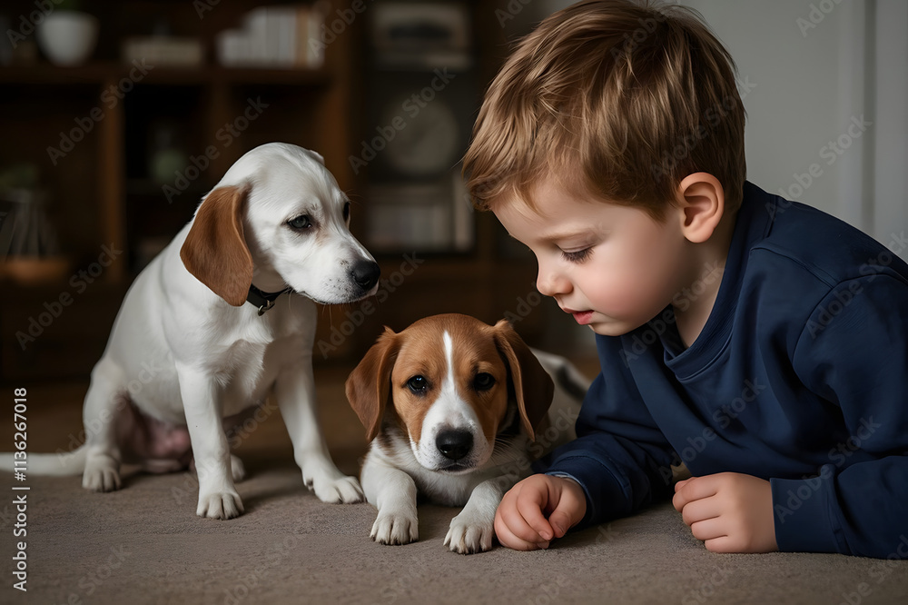 People play with pet dogs People play with pet dogs