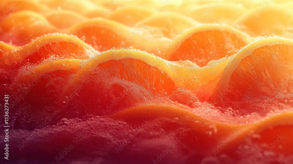 Vibrant orange gradient with citrus slices subtly integrated into the bright and fresh design Vibrant orange gradient with citrus slices subtly integrated into the bright and fresh design