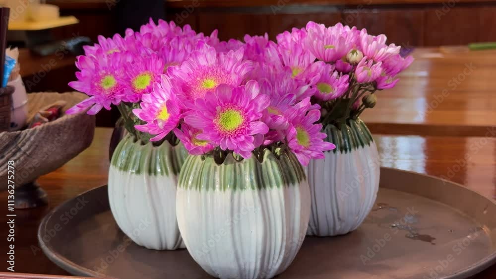 custom made wallpaper toronto digitalBouquet of flowers in a vase in a coffee shop	