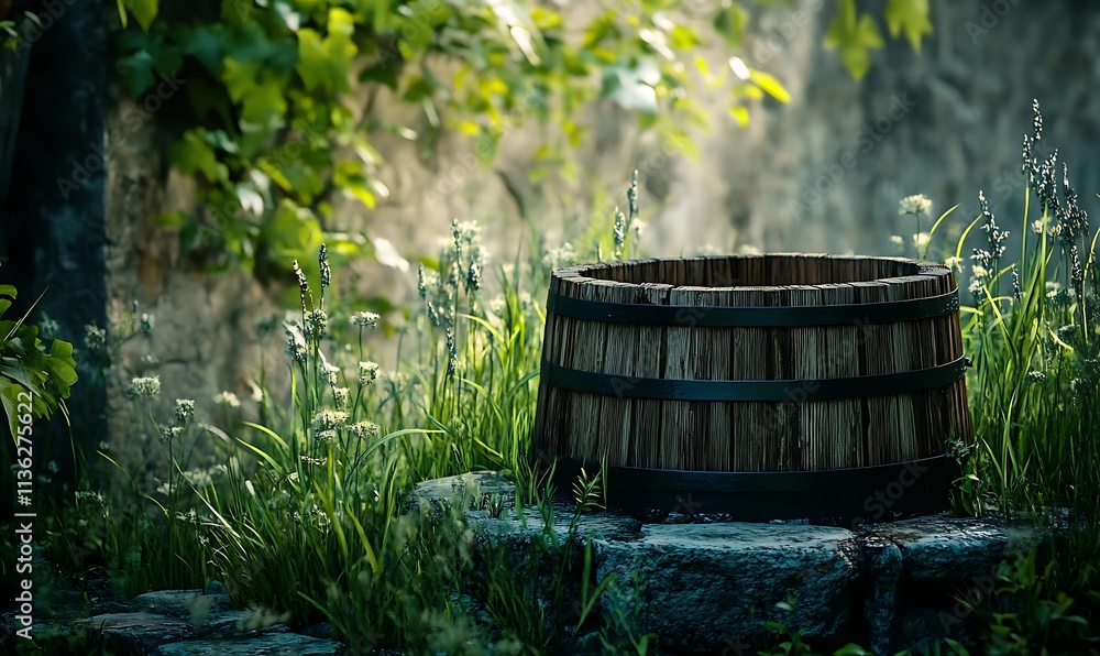 Fototapeta premium old wooden barrel