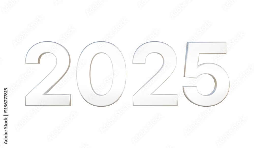 number 2025 white on transparent background number 2025 white on transparent background