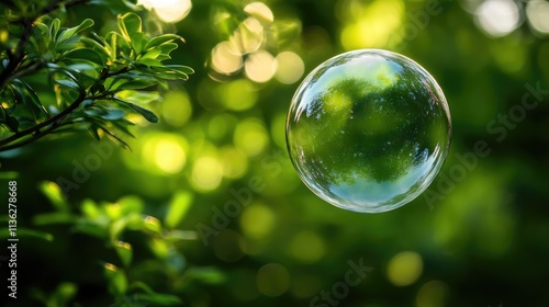 Wallpaper Mural Fresh Green Sphere. Organic Background Reflecting the Essence of Nature and Spring Vibes Torontodigital.ca