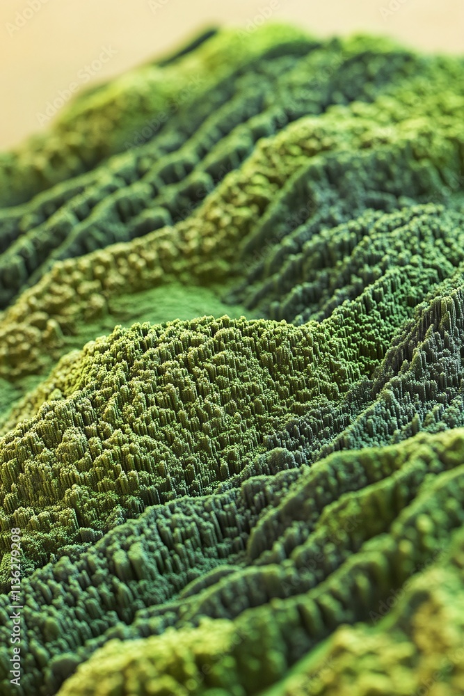Aerial view of a forested hill with LiDAR GIS data highlighting elevation and canopy height in detailed 3D. Aerial view of a forested hill with LiDAR GIS data highlighting elevation and canopy height in detailed 3D.