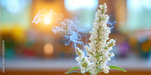 Mystical White Flower with ...
