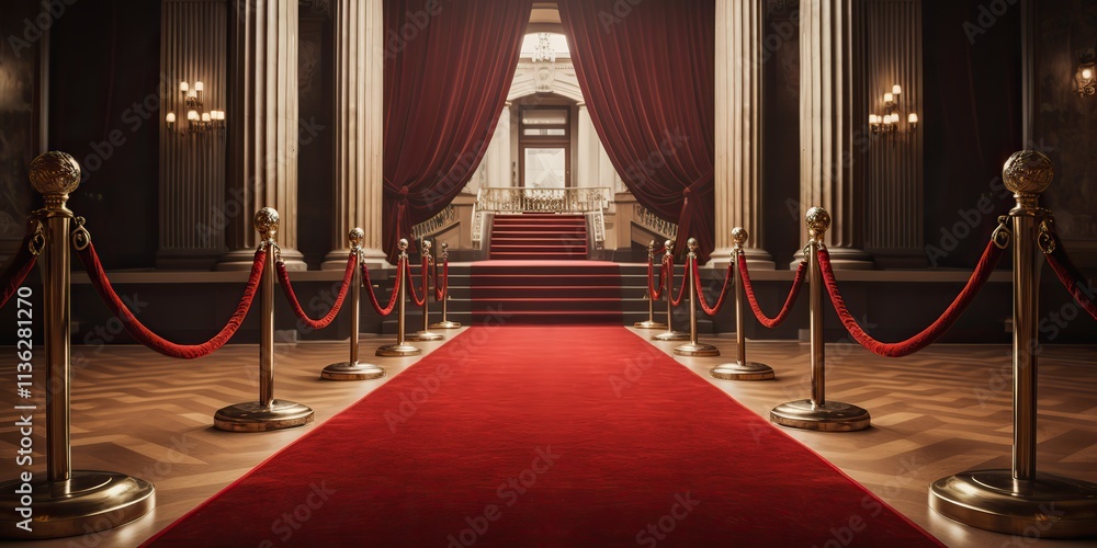 Red carpet way path decoration background. Can be used like fame success elegant ceremony event festival show scene Red carpet way path decoration background. Can be used like fame success elegant ceremony event festival show scene