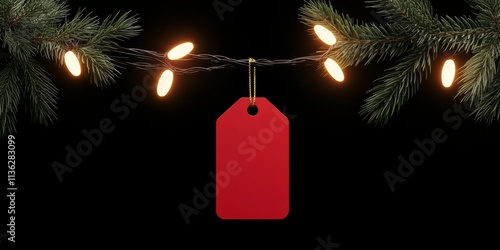 Red Christmas Tag: A festiv...