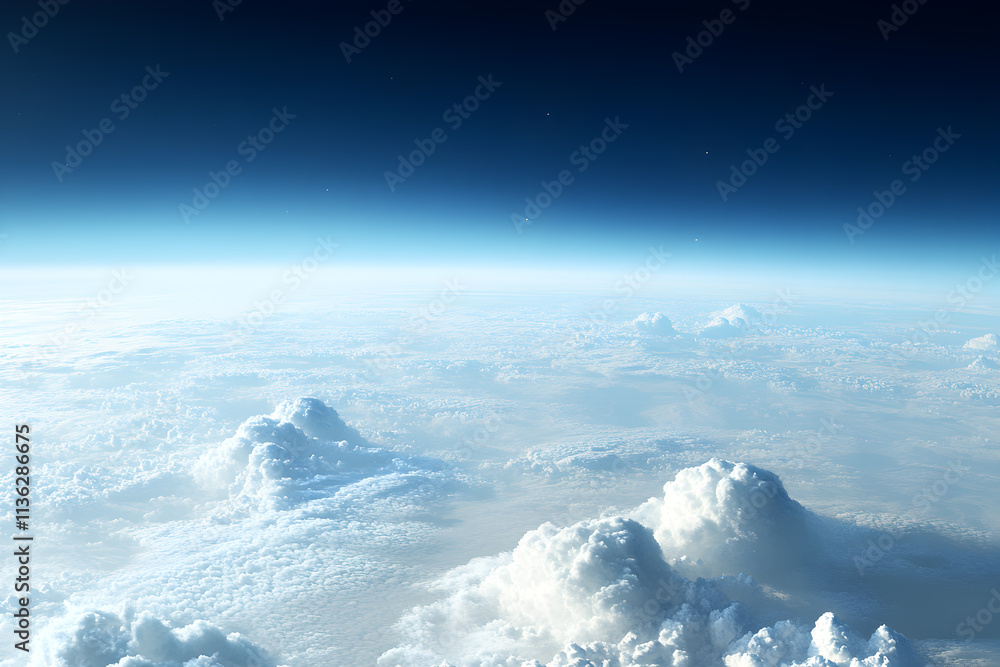 A serene cloudscape featuring a blanket of soft, fluffy clouds spread across a clear blue sky. A serene cloudscape featuring a blanket of soft, fluffy clouds spread across a clear blue sky.