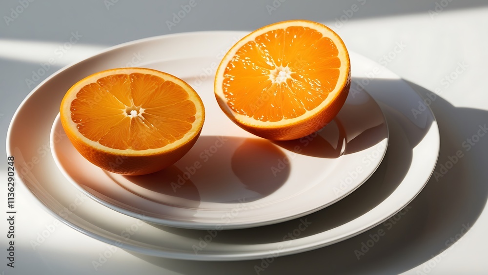 Slice of orange isolated on white background Slice of orange isolated on white background