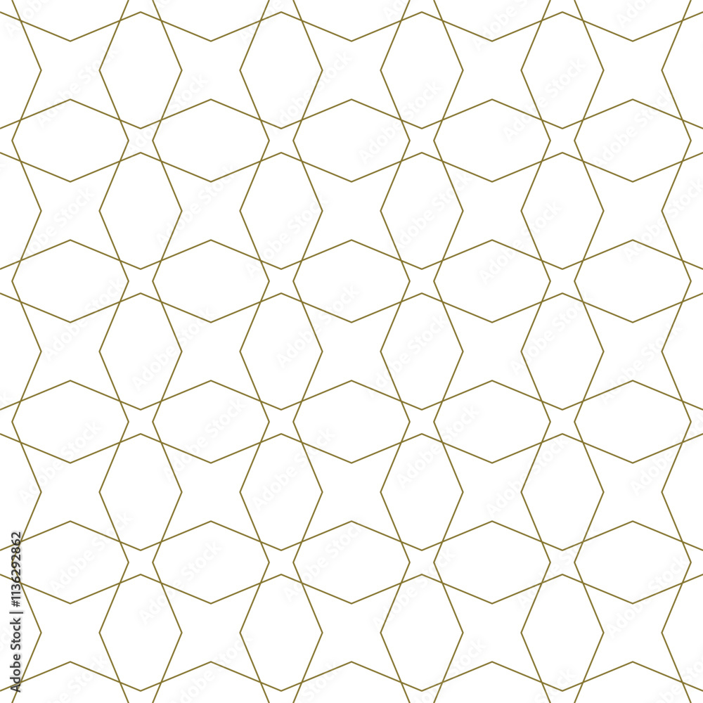 Naklejka premium Islamic geometric vector design, Arabic Oriental graphic, Arabic Ornament, Arabesque Pattern