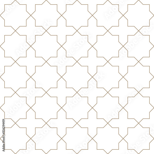 Geometric Islamic vector design, Arabic Oriental graphic, Arabic Ornament, Arabesque Pattern