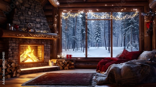 Christmas hut from the inside