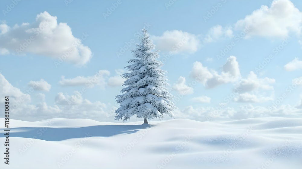 Lone tree in winter Lone tree in winter