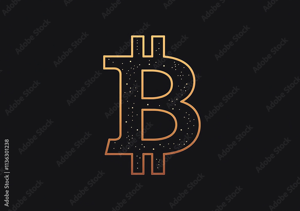 bitcoin logo letter b unique design style often used cryptocurrency branding bitcoin logo letter b unique design style often used cryptocurrency branding