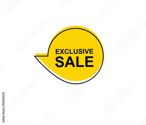 Exclusive sale , exclusive offer, limited time offer, offer, special offer, exclusive, promotion vector file 