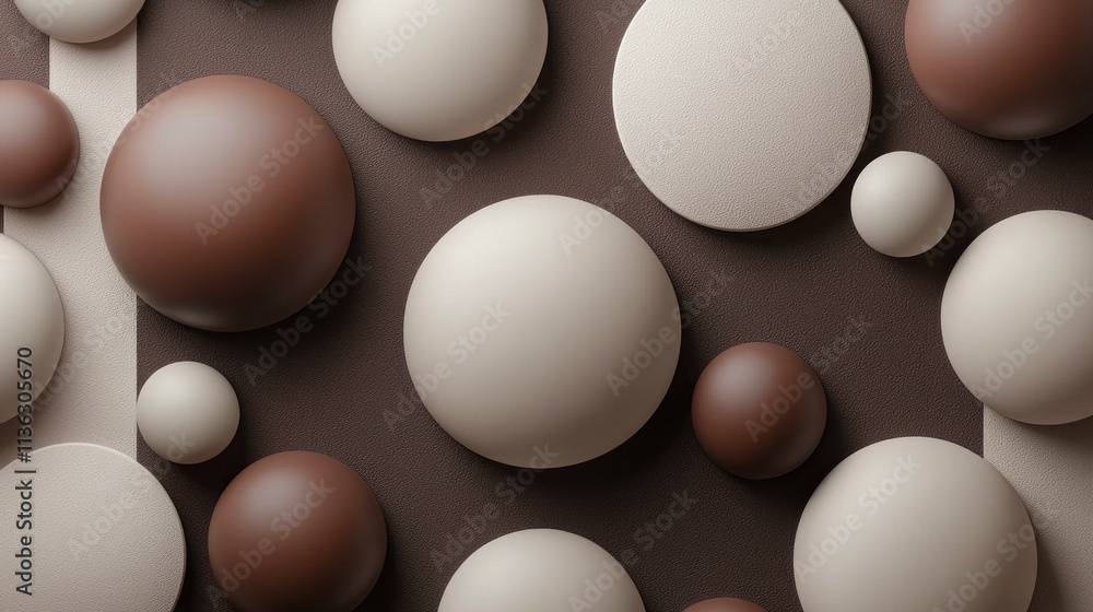 A close up of many different colored balls, some of which are brown. The color of the year Mocha Mousse A close up of many different colored balls, some of which are brown. The color of the year Mocha Mousse