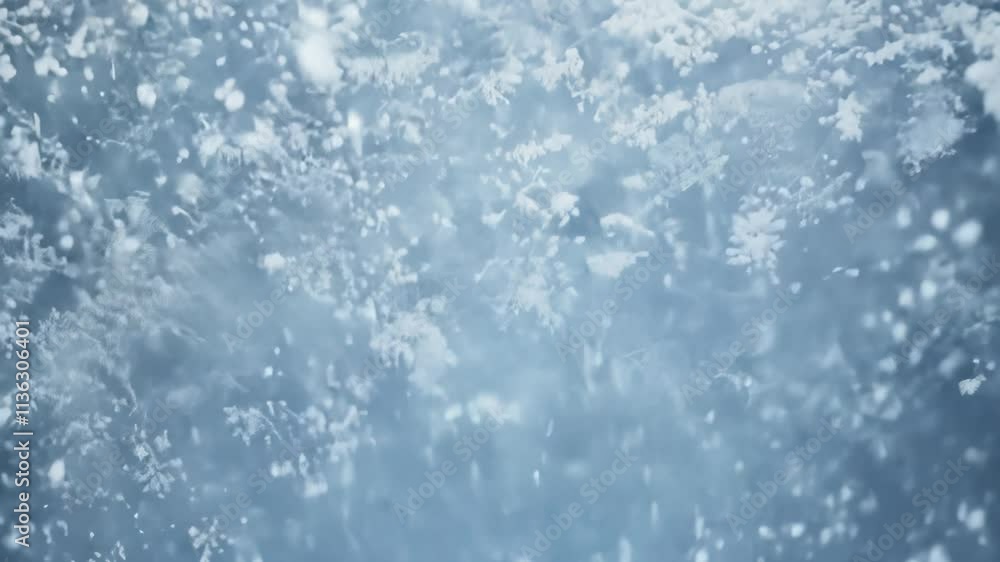 Timelapse video reveals drifting snow with gentle, falling patterns and diffused lighting for a peaceful and quiet snowfall Timelapse video reveals drifting snow with gentle, falling patterns and diffused lighting for a peaceful and quiet snowfall