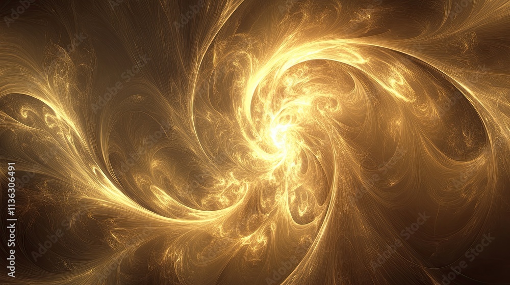Fototapeta premium Golden glow light abstract luxurious background